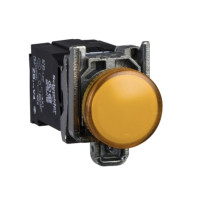 Светодиодный индикатор Ø22мм, оранжевый 110...120 В AC (BA9s) XB4 Schneider Electric XB4BV35