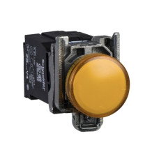 Светодиодный индикатор Ø22мм, оранжевый 110...120 В AC (BA9s) XB4 Schneider Electric XB4BV35