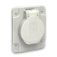 Силова розетка Schneider Electric Mureva 2P+E 16А 250 В вбудована IP54 Сірий (PKS61G)