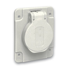Силова розетка Schneider Electric Mureva 2P+E 16А 250 В вбудована IP54 Сірий (PKS61G)