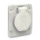 Силова розетка Schneider Electric Mureva 2P+E 16А 250 В вбудована IP54 Сірий (PKS61G)