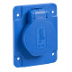 Силова розетка Schneider Electric Mureva 2P+E 16А 250 В вбудована IP54 Синій (PKS62B)