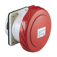 Силова розетка Schneider Electric Mureva 3P+E 32А 415 В вбудована IP67 пряма Червоний (PKF32G734)