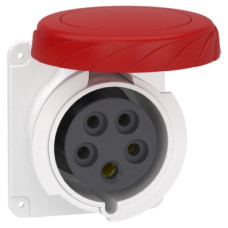 Силова розетка Schneider Electric Mureva 3P+N+E 32А 415 В вбудована IP67 пряма Червоний (PKY32G735)