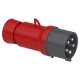 Силова вилка Schneider Electric Mureva 3P+N+E 32А 415 В переносная IP44 Червоний (PKX32M435)