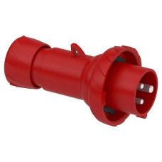 Силова вилка Schneider Electric PratiKa 2P+E 16А 415 В переносная IP67 Червоний (PKX16M733)