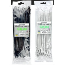 Кабельний хомут CКІМ 300х4 посилений чорний ( С0302019 )