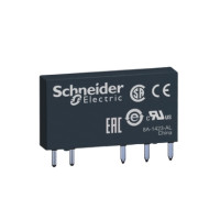 Промежуточное реле RSL, Ie-6 A, Uc-60 В DC, 1 C/O, позолоченные контакты, Schneider Electric (RSL1GB4ND)