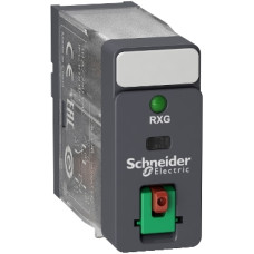 Промежуточное реле RXG, Ie-10 A, Uc-230 AC, 1 C/O, LED, кнопка тест, Schneider Electric (RXG12P7)