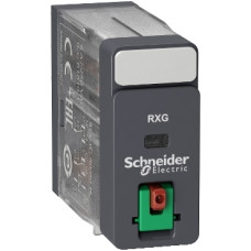 Промежуточное реле RXG, Ie-5 A, Uc-230 В AC, 2 C/O, кнопка тест, Schneider Electric (RXG21P7)