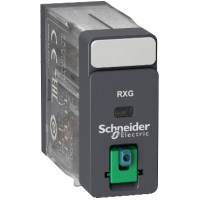 Промежуточное реле RXG, Ie-5 A, Uc-24 В DC, 2 C/O, кнопка тест, Schneider Electric (RXG21BD)