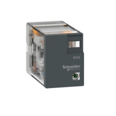 Промежуточное реле RXM, Ie-3 A, Uc-230 В AC, 4 C/O, LED, Schneider Electric (RXM4LB2P7)