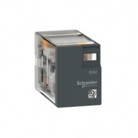Проміжне реле RXM, Ie-5 A, Uc-24 В DC, 2 C/O, Schneider Electric (RXM2LB1BD)