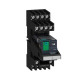 Промежуточное реле RXM (в сборе с цоколем), Ie-12 A Uc-24 В DC 2 C/O, LED Schneider Electric RXM2AB2BDPVM
