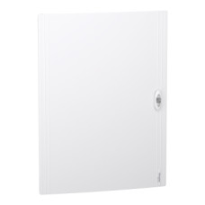 Двері Schneider Electric PrismaSeT XS пластик 550x750x20 мм для щита 4 ряди 24 модулі суцільні Білий