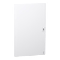 Дверь Schneider Electric PrismaSeT XS пластик 550x900x20 для щита 5 рядов 24 модуля сплошные Белый