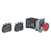 Кнопка управления Schneider Electric Harmony XB4 1NO+1NC 22 мм с подсветкой LED 110-120V XB4BW343