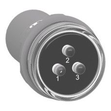 Лампа сигнальна Schneider Electric Harmony XB5 3 фази 30 мм 400V AC LED Білий (XB5EV57L4)