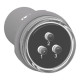 Лампа сигнальна Schneider Electric Harmony XB5 3 фази 30 мм 400V AC LED Білий (XB5EV57L4)