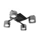 Люстра OPAL 4R GX53 580x580x150-BLACK/CHROME-230-IP20