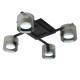 Люстра OPAL 4R GX53 580x580x150-BLACK/GOLD-230-IP20