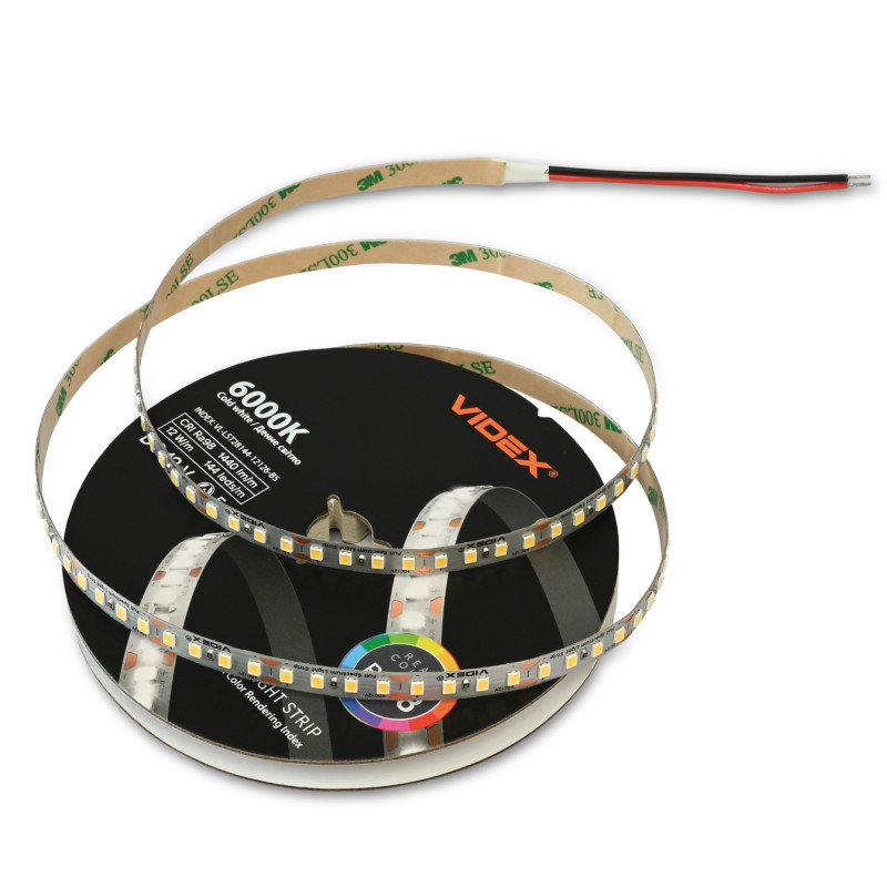 Светодиодная LED лента VIDEX DC12V 60W 5M 6000K Ra98 IP20 (VL-LST28144-12126-B5)