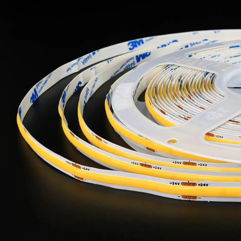 Світлодіодна стрічка 24V OEM ST-24-8-COB-320-CW IP20  10W 6000-6500K холодна біла , негерметична