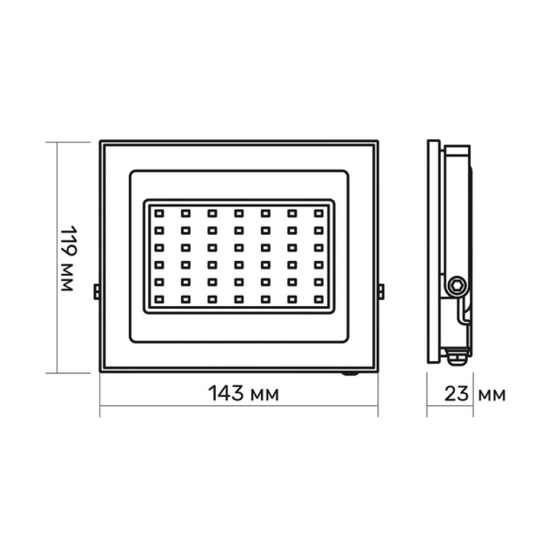 Світлодіодний LED прожектор TITANUM TLF306 30W 6500K