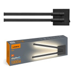 Світлодіодний LED світильник бра настінний VIDEX WL042 10W 3000-4000-6000K Black
