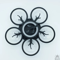 Керована світлодіодна люстра KALYNA 80W 6R-SMART-550x105-BLACK-230-IP20