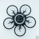Керована світлодіодна люстра KALYNA 80W 6R-SMART-550x105-BLACK-230-IP20