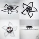 Керована світлодіодна люстра ELLA RGB 5F 42+10W RC-600x95-BLACK-230-IP20