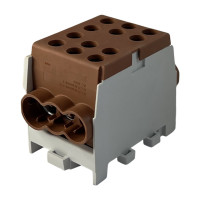 Клеммный распределительный блок FJ-35/25.2BR 125A коричневый Промфактор ( FJ35252BR )