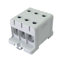 Клеммник на DIN-рейку FT1095F 3P, Cu:16-95 / Al:16-95 мм2, серый Промфактор (FT1095F3)