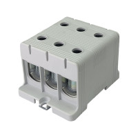 Клеммник на DIN-рейку FT1150F 3P,Cu:35-150 / Al:35-150 мм2, серый Промфактор (FT1150F3)