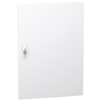 Двері Schneider Electric PrismaSeT XS пластик 426x600x20 для щита 3 ряди 18 модулів суцільні Білий
