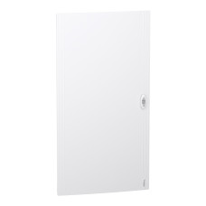 Двері Schneider Electric PrismaSeT XS пластик 550x1050x20 для щита 6 рядів 24 модулі суцільні Білий
