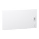 Дверь Schneider Electric PrismaSeT XS пластик 550x300x20 мм для щита 1 ряд 24 модуля сплошные Белый