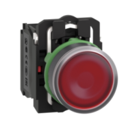 Кнопка управления Schneider Electric Harmony XB5 1NO+1NC 22 мм LED 230V Красный (XB5AW3445)