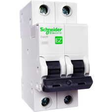 Автоматический выключатель Easy9, 2P In=25 А, Кривая B, 4.5 кА, Schneider Electric (EZ9F14232)