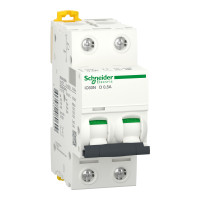 Автоматический выключатель Schneider Electric Acti9 iC60N 2P 0,5A 6кА D (A9F75270)