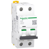 Автоматический выключатель Schneider Electric Acti9 iC60N 2P 1A 6кА (A9F73201)