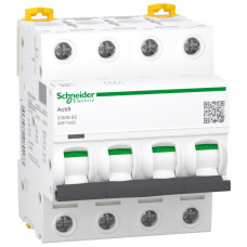 Автоматический выключатель Schneider Electric Acti9 iC60N 4P 2A 6кА (A9F73402)
