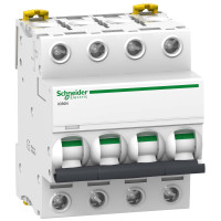 Автоматичний вимикач Schneider Electric Acti9 iC60N 4P 50A 6кА D (A9F75450)