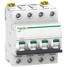 Автоматический выключатель Schneider Electric Acti9 iC60N 4P 50A 6кА D (A9F75450)