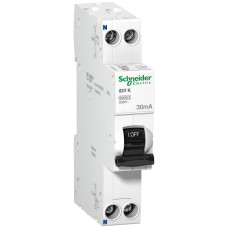 Диференційний вимикач Schneider Electric Acti9 IDIF K 1P+N 25А 30мА C тип AC (A9D63625)