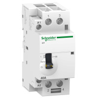 Контактор модульный с ручным управлением Schneider Electric Acti9 iCT 2P 63A 2NO 230V (A9C21862)