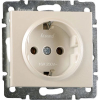 Розетка 1-на з/з Rain Крем 703-0388-122В