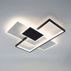 Керована світлодіодна люстра LAMPARAS 90W 3L-SMART-510x510x58-WHITE/BLACK-220-IP20 Esllse