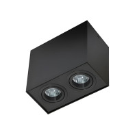 Точковий світильник спот Azzardo AZ2138 Eloy GU10 2x50W IP20 чорний